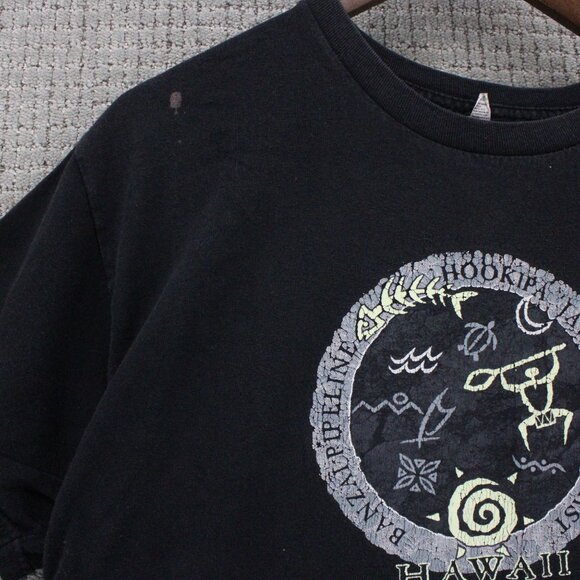 Vintage Alstyle Shirt Mens Large L Black Hookipa Jaws Hawaii Graphic Y2K Rare - Picture 2 of 10